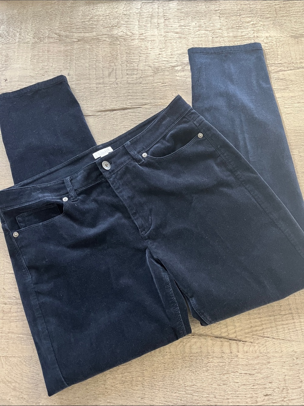 J Jill Navy Blue Velveteen Jeans